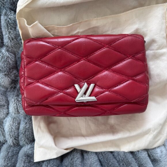 Louis Vuitton Red GO-14 Malletage PM Bag - Picture 2 of 13